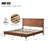 Wooden platform bed with upholstered base-2029263071-2029263066