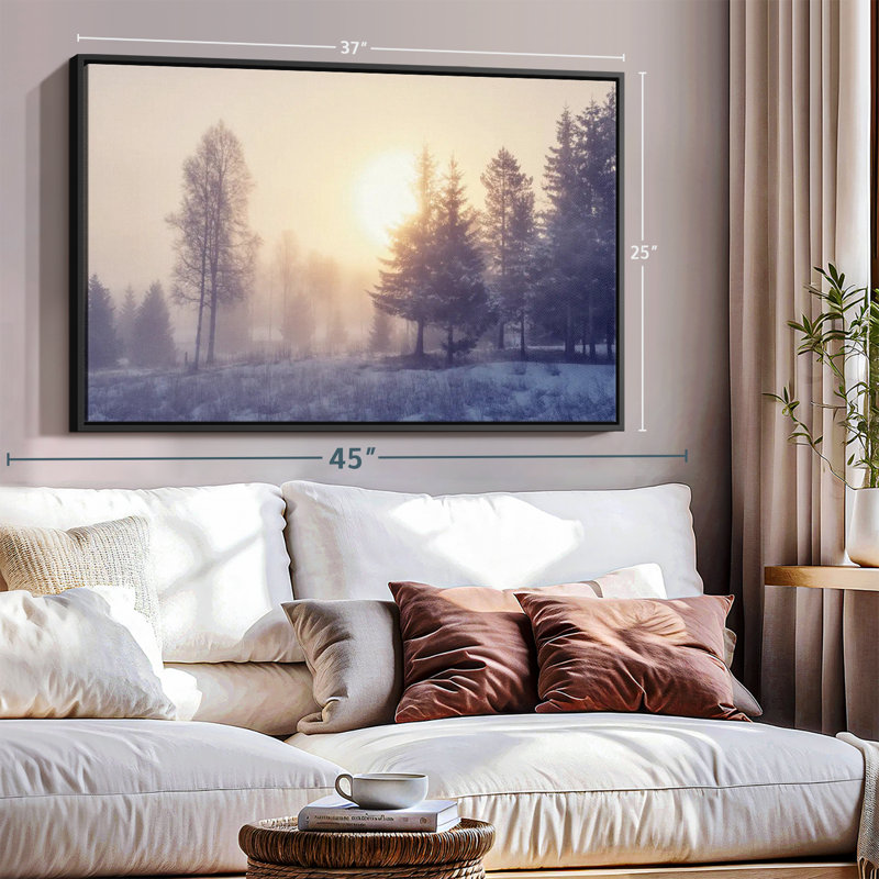 Impression sur toile Winter Dawn, H 37 po x l 25 po