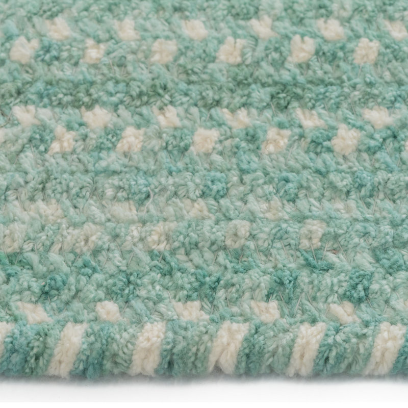 Kokko Cotton Indoor Rug, Concentric Rectangle 3' x 5'