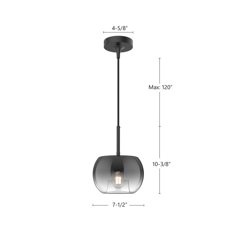Samar 1 - Light Pendant, Black