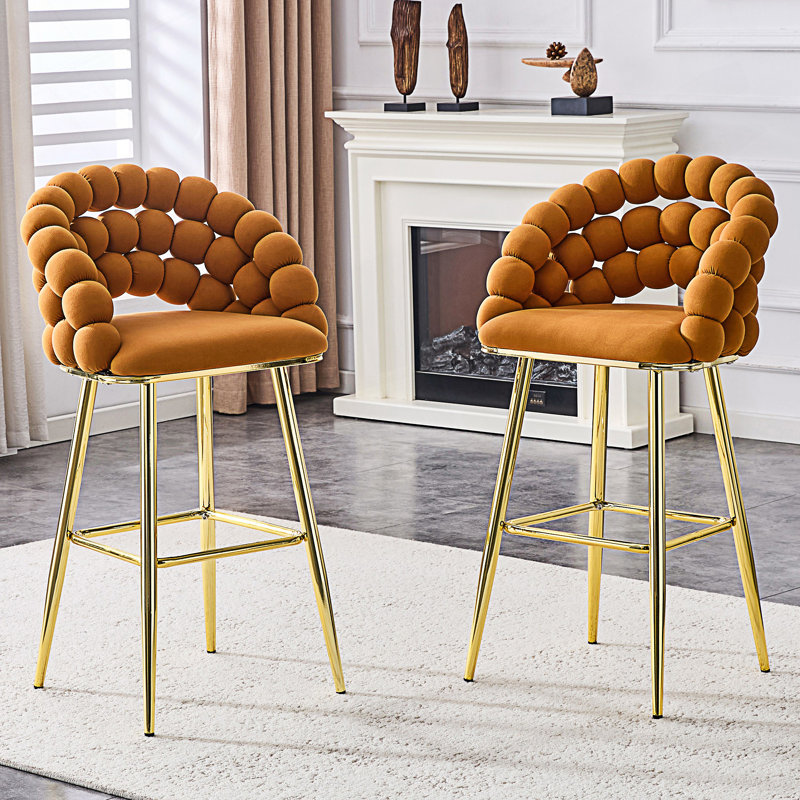Ensemble de 2 fauteuils gonflables à bulles, Orange