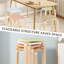 Zorione Counter Stool with Solid Wood Frame