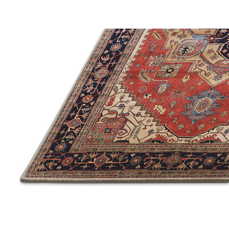 Tapis brun à motif oriental, Rectangle 5 pi x 7 pi