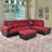 Beeson Beige 3 - Piece corner Right Hand Facing Upholstered Sectional sofa-220526594-220526595