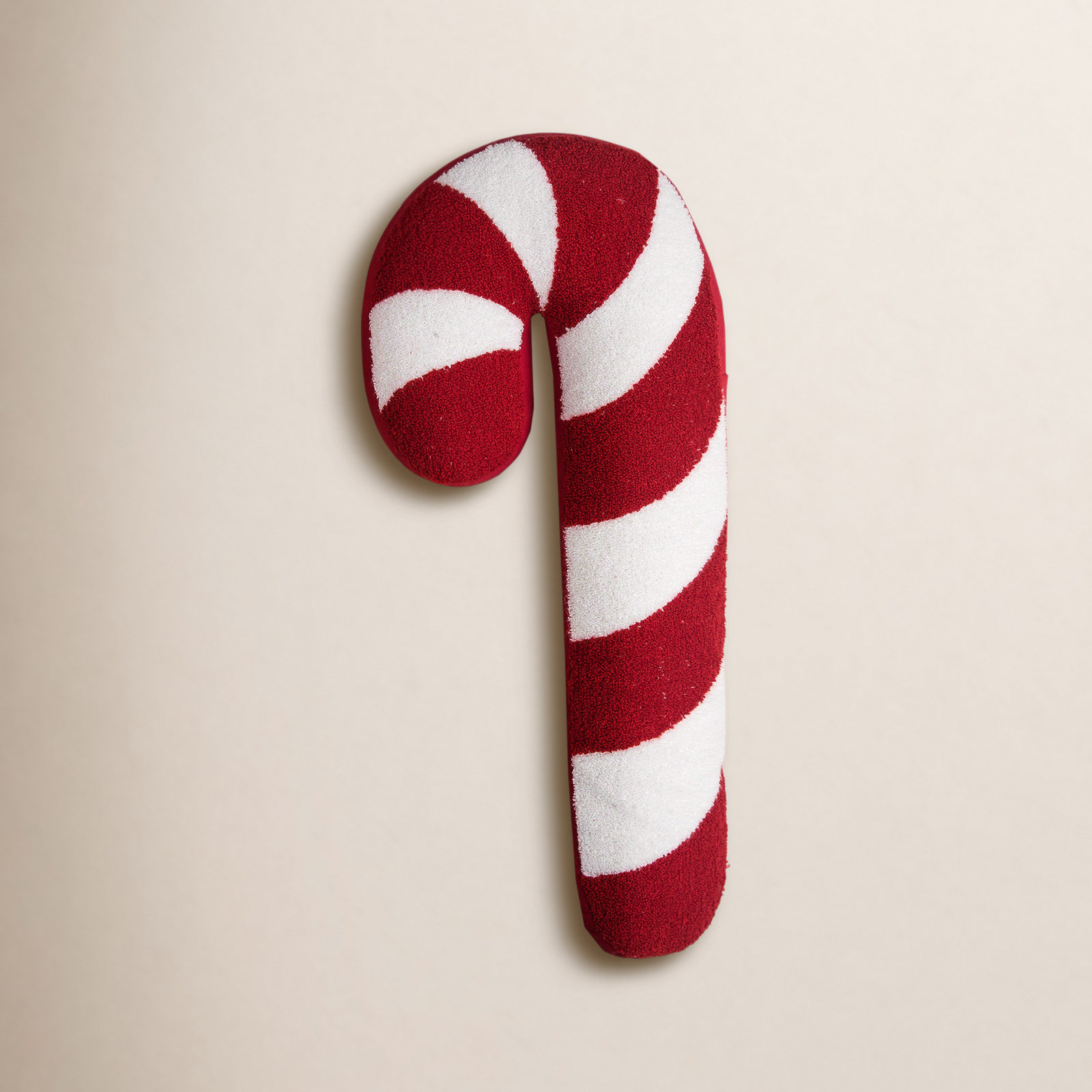 11" x 25" Candy Cane Shaped Pillow