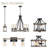 Denaisha Clear Glass Semi Flush Mount