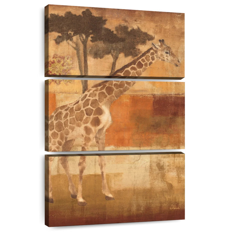 Animaux en safari, H 45 po x l 28 po