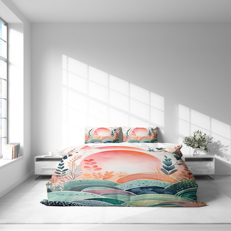 Abstract Duvet Cover, King Duvet Cover + 2 King Shams