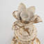 Bougeoir décoratif, accent floral charmant, décoration rustique