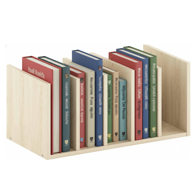 Étagère de rangement moderne, Chêne