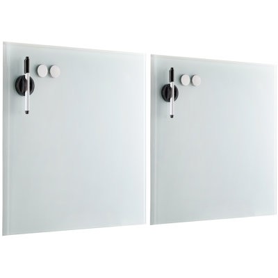 BirdRock Home Yes Glass Wall Whiteboard