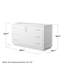 Base de meuble-lavabo simple 41,25 po Icon et miroir seulement-73102721