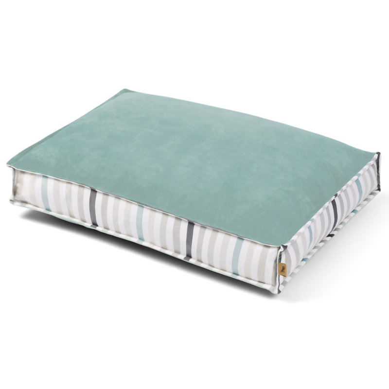 Coussin Boxy Bed, Verre de mer, L 36 po x P 27 po x H 5 po