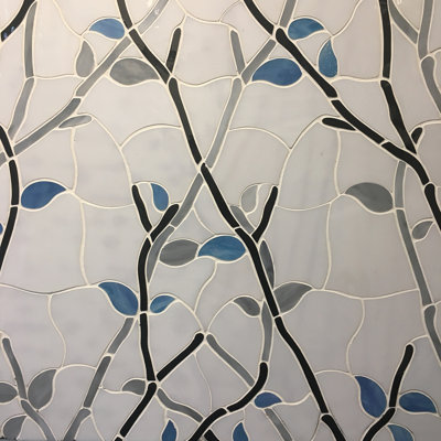 Carreau de mosaïque murale en verre 11 po x 11 po Jazz