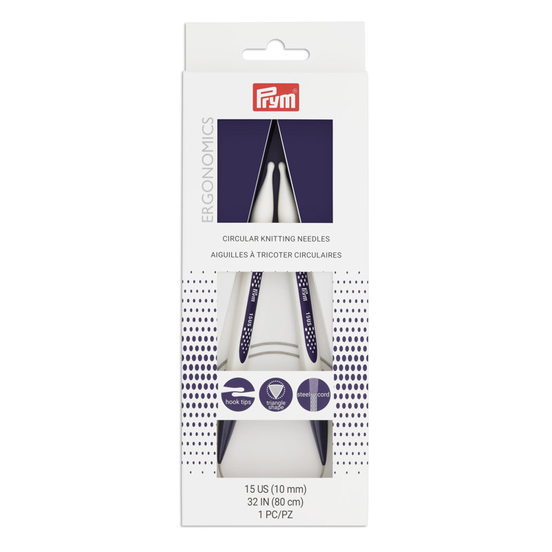Prym Ergonomics 32" Circular Knitting Needles, US 15 10mm)
