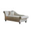 Fauteuil de princesse à rayures bleues et blanches de style américain 62,99 "