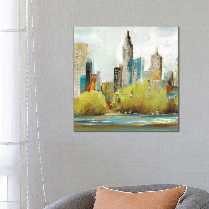 Hudson Ferry II by Allison Pearce - Wrapped Canvas Painting, 66.04cm H x 66.04cm W x 1.91cm D