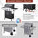 MELLCOM 3 - Burner Countertop Liquid Propane Gas with Side Burner