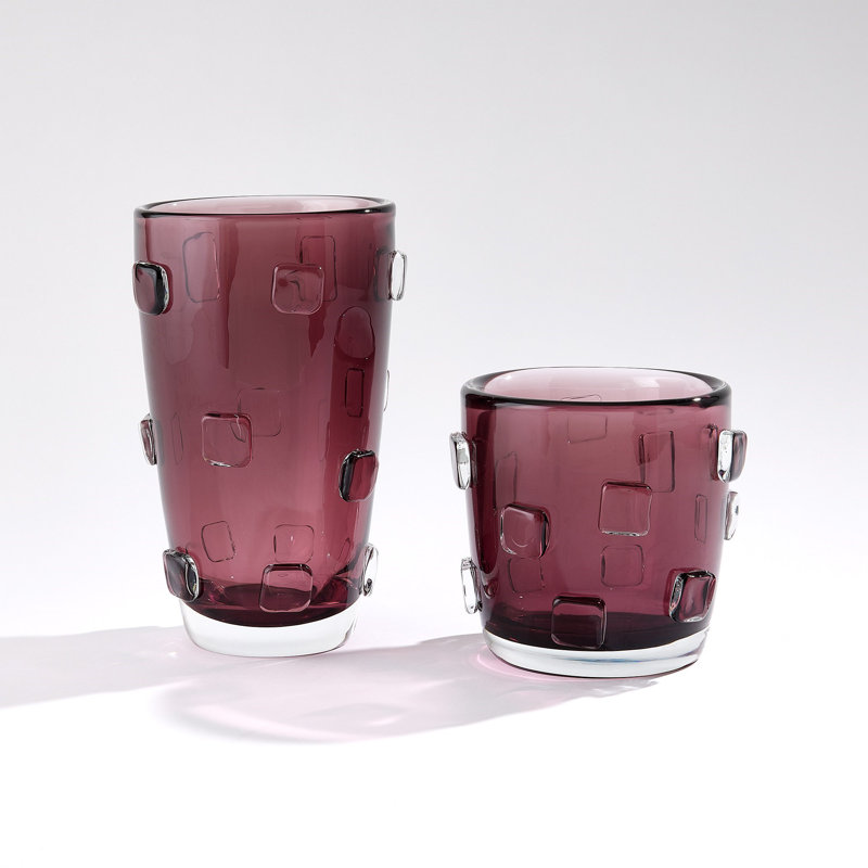 Ingot Vase-Plum-Sm, Plum