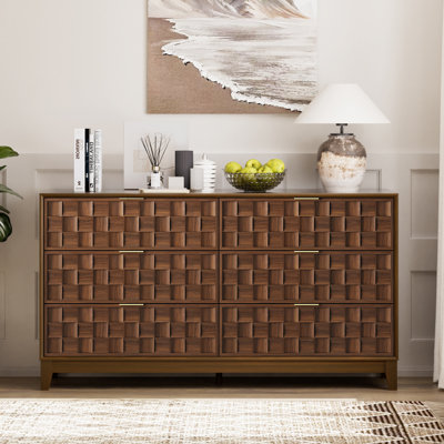 Valdean 6-Drawer 55" W Double Dresser