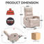 Fauteuil inclinable manuel pivotant-891388032