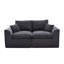 Canapé Cloud 2 places pour les appartements, revêtement en velours côtelé doux, housses amovibles, mousse haute, accoudoir incurvé, canapé moderne sans assemblage, coussin confortable et flexible, amovible-690732141-690732143-690732137