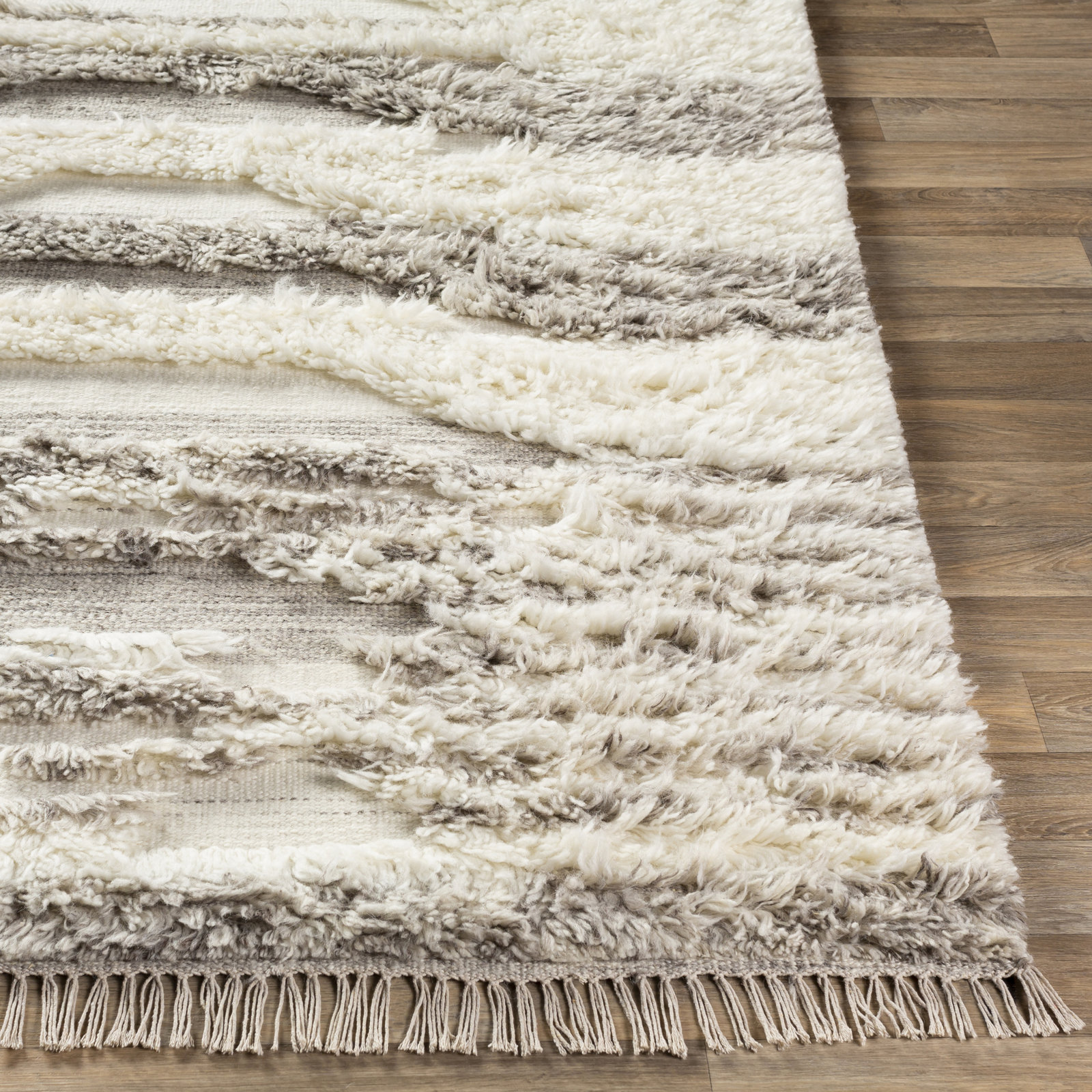 Rafe Handmade Wool Rug, Rectangle 3'6" x 5'6"