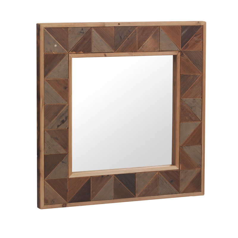 Ovolo Wood Flat Wall Mirror