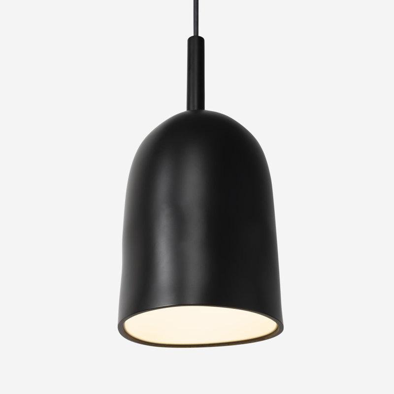 Vessel Pendant Light, 18" H x 14.5" W x 9" D, Black, Carbon