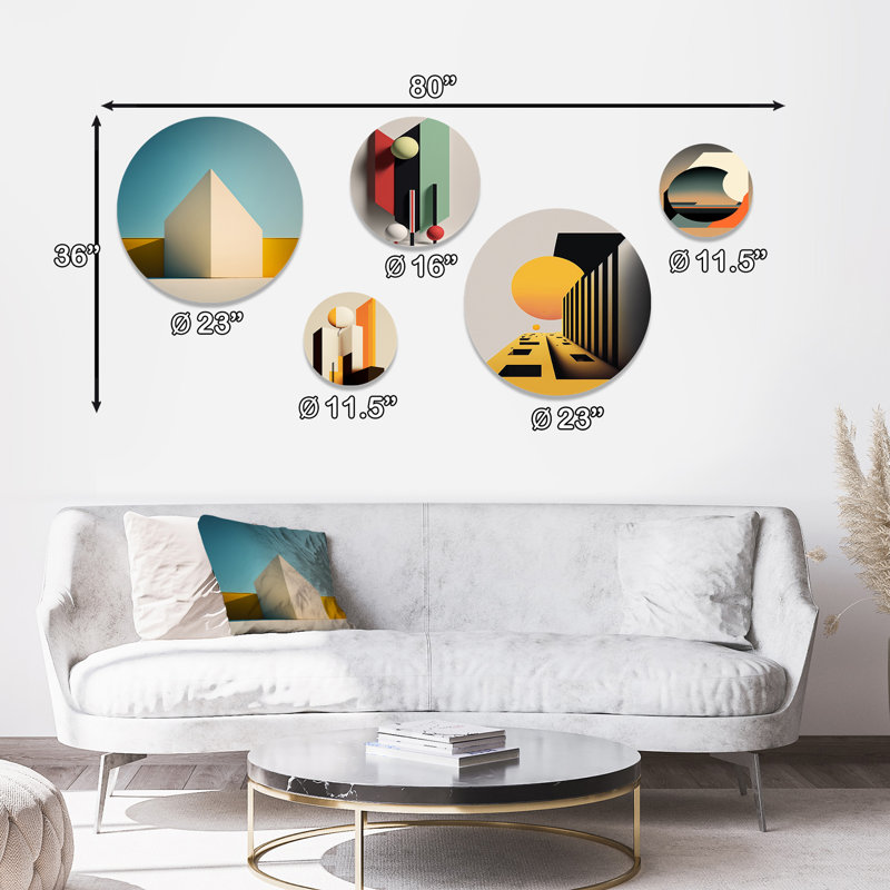 Abstract Wall Decor on Metal