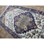 Tapis de couloir unique en laine noué à la main ivoire / bleu 3 pi 1 po x 6 pi 3 po Droitwich