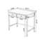 Bureau rectangulaire en bois massif avec tiroirs Walnut-1221356251