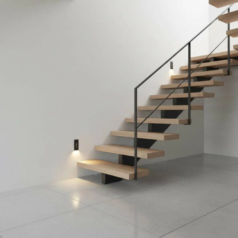 UltraBeam Black Recessed Indoor Wall Light - Movement Sensor - Low level lighting and Stair Riser Light 3 Watt LED