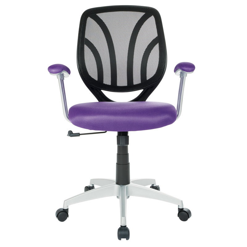 Ventilated Mesh Task Chair, Purple