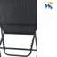 Chaise longue réglable en rotin avec coussins lavables pour une utilisation intérieure et extérieure, durable et confortable