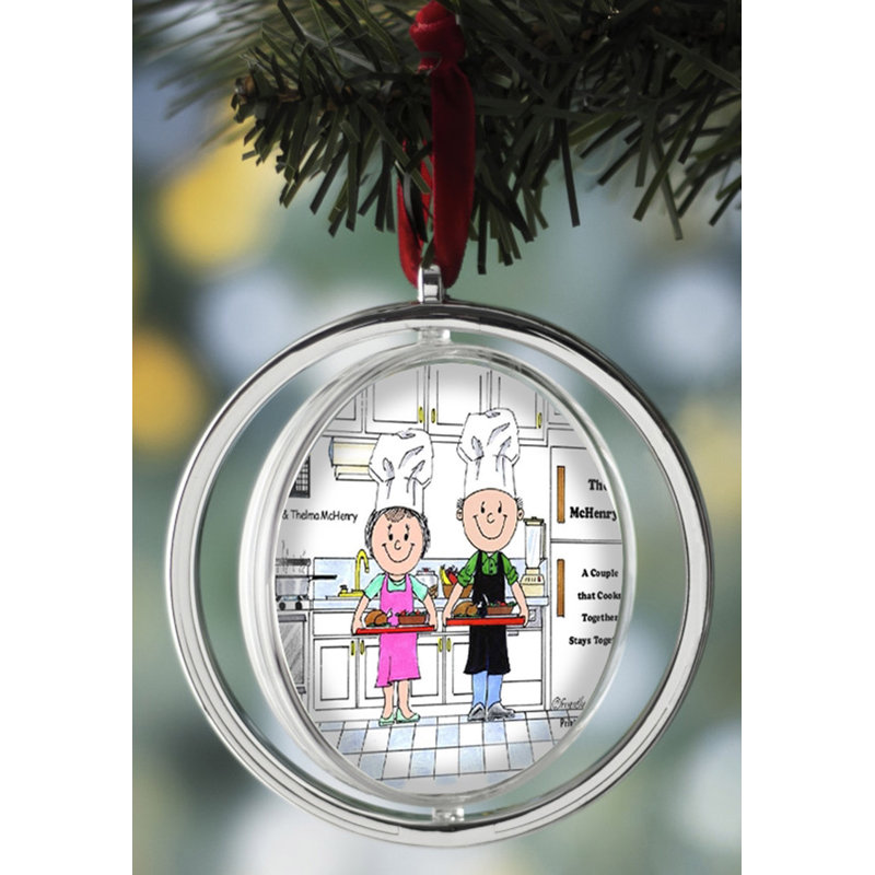 Ornement de Noël personnalisable avec chef, Oui
