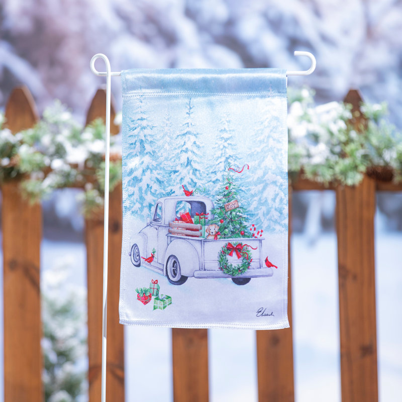 Drapeau de jardin en polyester 18 x 12,5 po.