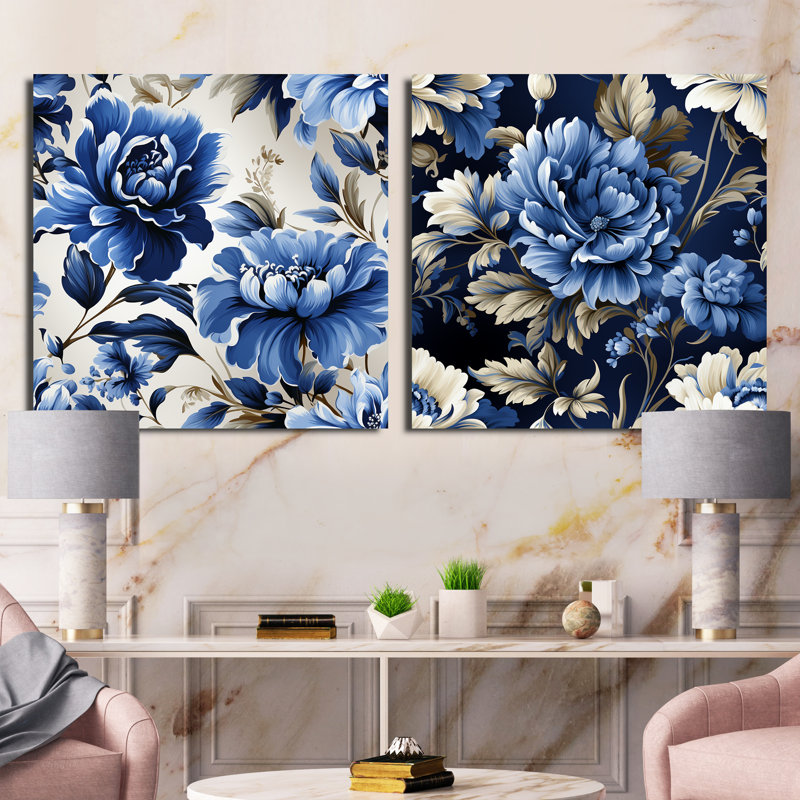 Motif victorien Regal, H 30 po x l 61 po, Toile tendue
