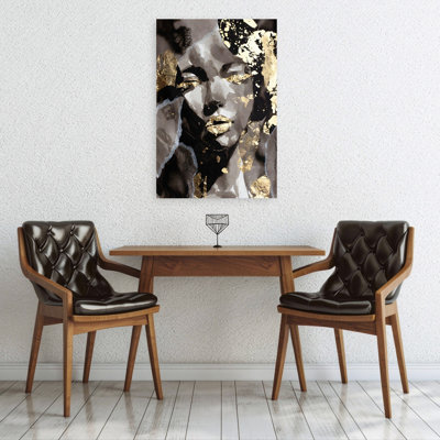 Elegant Portrait Abstract Modern Wall Art