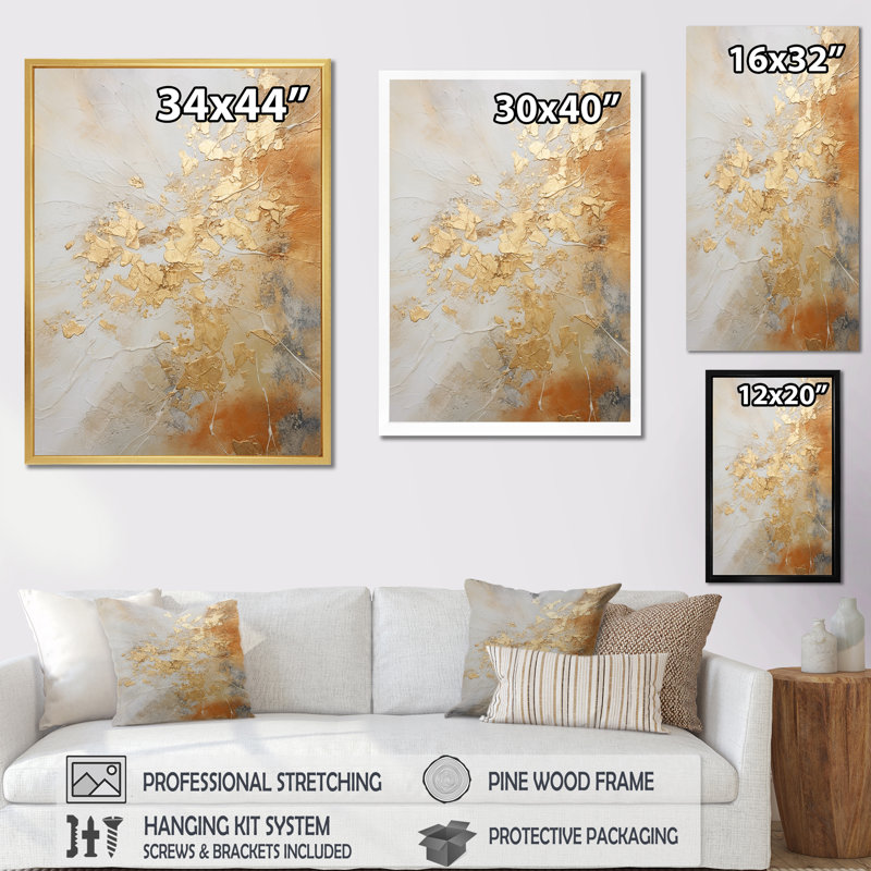 Geode Magic II sur toile, Toile tendue, H 20 po x l 12 po x P 1 po