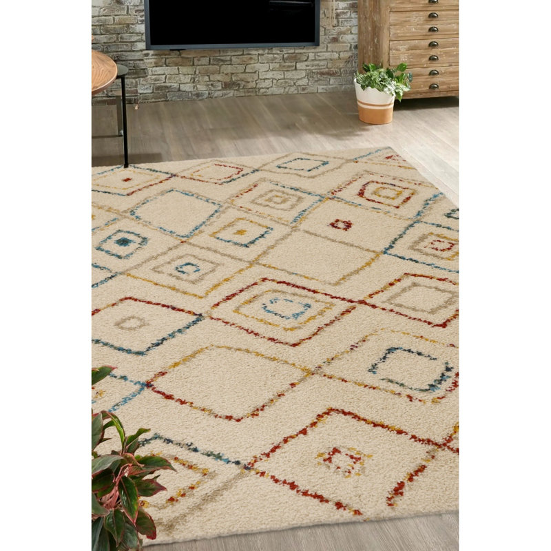 Geometric Area Rug, Rectangle 120 x 170 cm