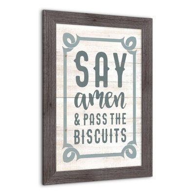 Say Say Pass Biscuits, reproduction encadrée