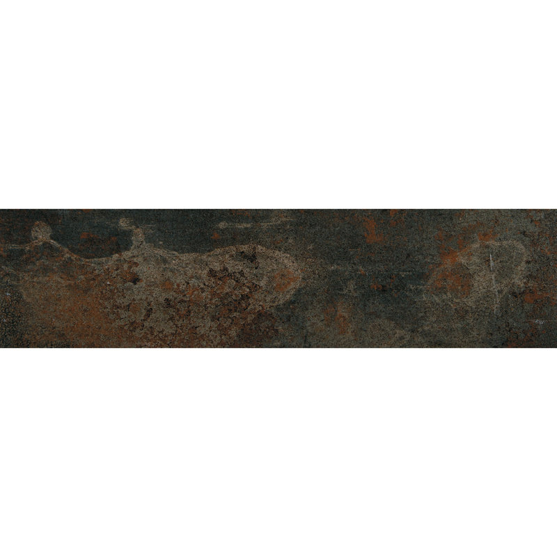 Common Core 6'' W x 24'' L Porcelain Metal Look Singular, Charcoal