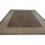 Tapis unique en laine noué à la main brun / brun clair de 10 pi x 14 pi
