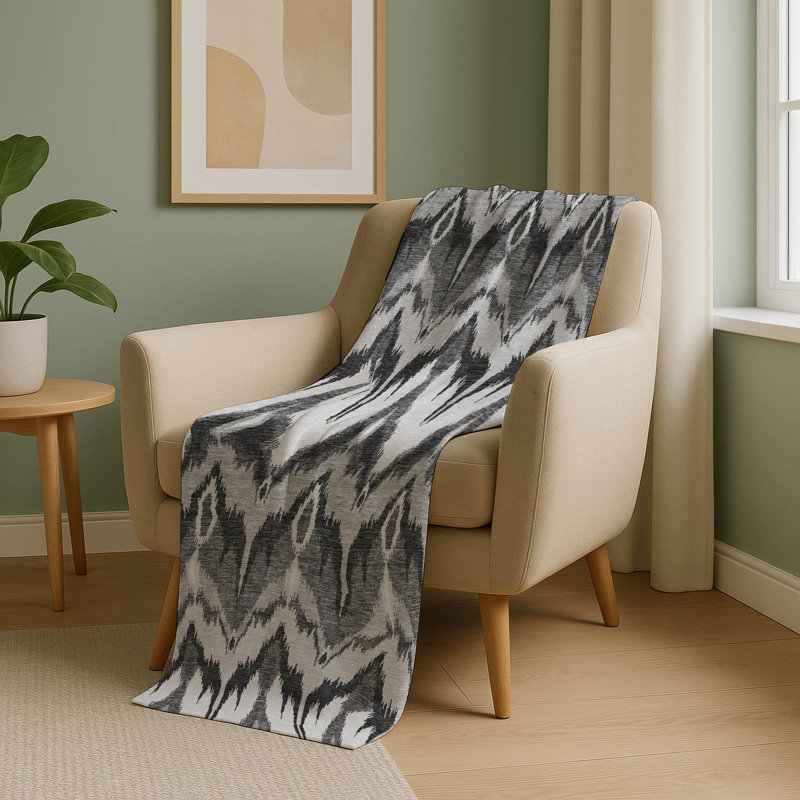 Jeté Addison Sherpa ASB743, Grey Ikat
