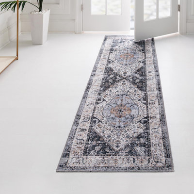 Oluremi Oriental Gray Area Rug