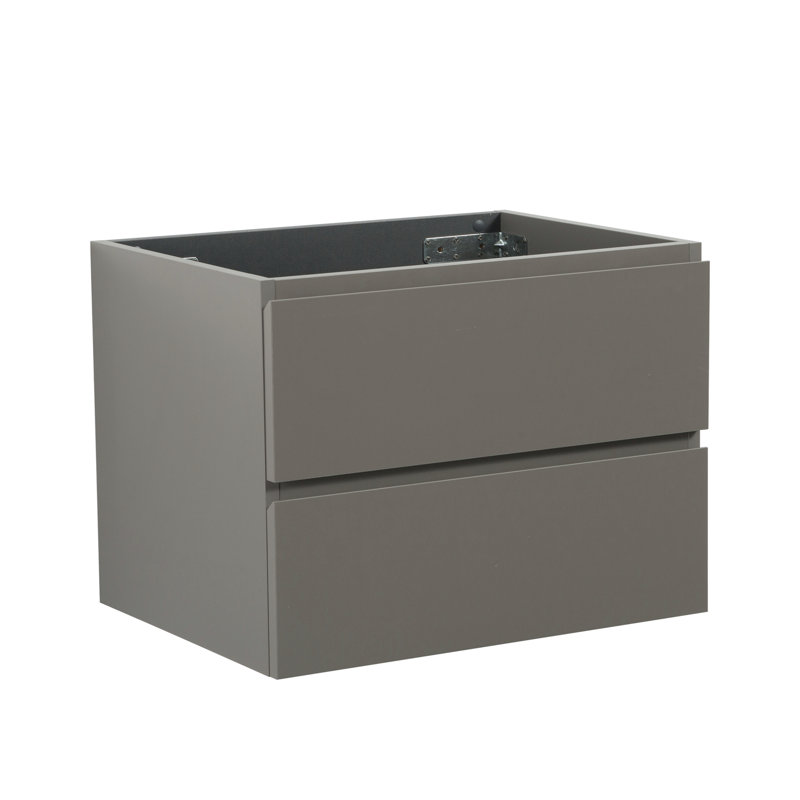 Armoire murale avec deux tiroirs, Gris