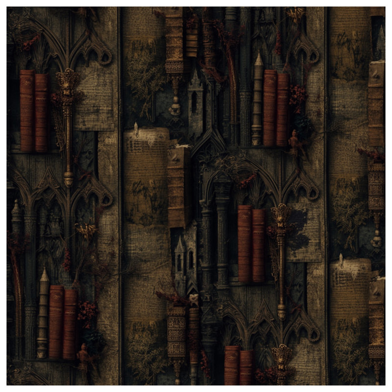 Rideaux et voilages de style gothique, 1 panneau, Sheer, 50" x 80" - 1 Panel