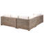 Garden Corner Sofa with Ottoman 5 Seater RINELLA Grey