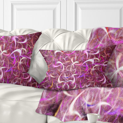 Coussin lombaire à motif fractal aquarelle Abstract